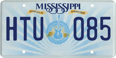 MS license plate HTU085
