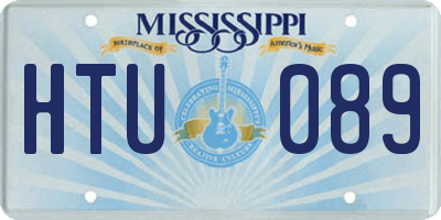 MS license plate HTU089