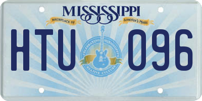 MS license plate HTU096