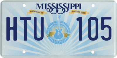 MS license plate HTU105