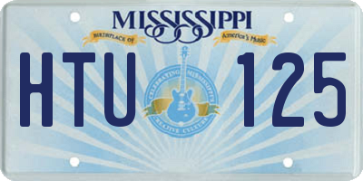 MS license plate HTU125