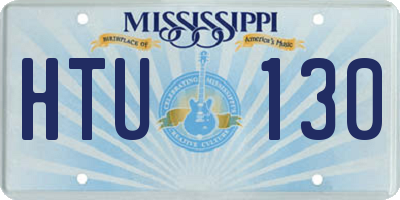 MS license plate HTU130