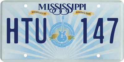 MS license plate HTU147