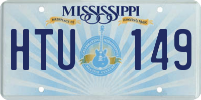 MS license plate HTU149