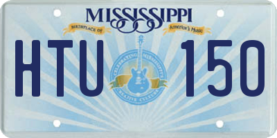 MS license plate HTU150
