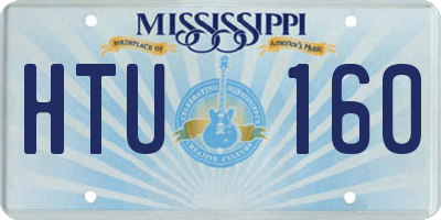 MS license plate HTU160