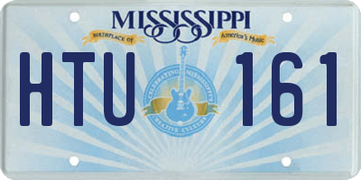 MS license plate HTU161
