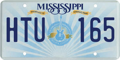 MS license plate HTU165