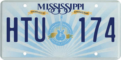 MS license plate HTU174