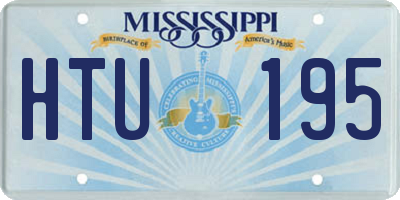 MS license plate HTU195