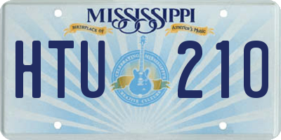 MS license plate HTU210