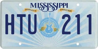 MS license plate HTU211