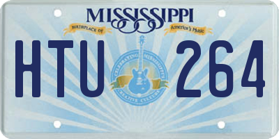 MS license plate HTU264