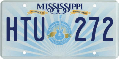 MS license plate HTU272