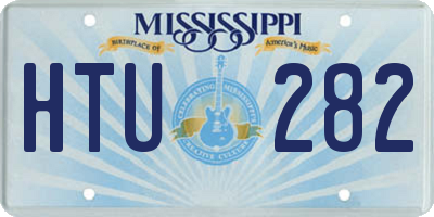 MS license plate HTU282