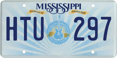 MS license plate HTU297