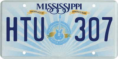 MS license plate HTU307