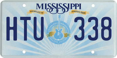 MS license plate HTU338