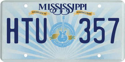 MS license plate HTU357