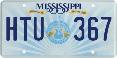 MS license plate HTU367