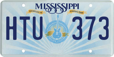 MS license plate HTU373