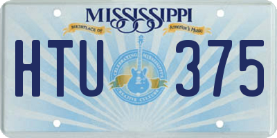 MS license plate HTU375