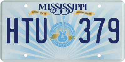 MS license plate HTU379