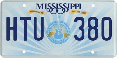 MS license plate HTU380