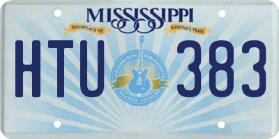 MS license plate HTU383
