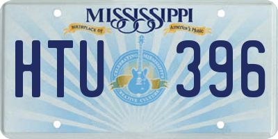 MS license plate HTU396