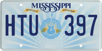 MS license plate HTU397