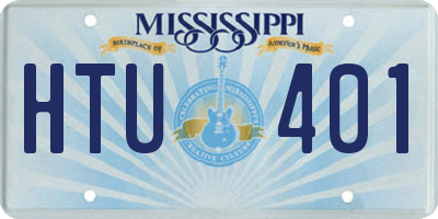 MS license plate HTU401