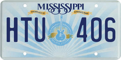 MS license plate HTU406