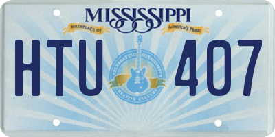 MS license plate HTU407