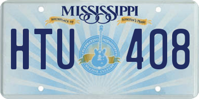 MS license plate HTU408
