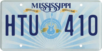 MS license plate HTU410