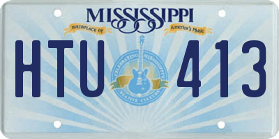 MS license plate HTU413