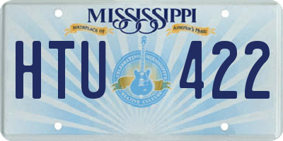 MS license plate HTU422