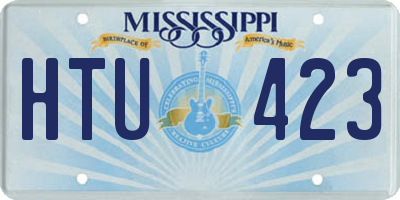 MS license plate HTU423