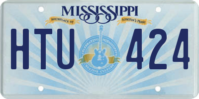 MS license plate HTU424