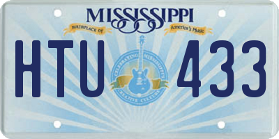 MS license plate HTU433