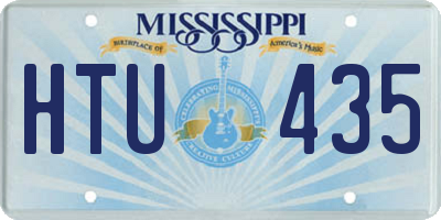 MS license plate HTU435