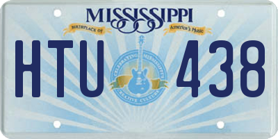 MS license plate HTU438