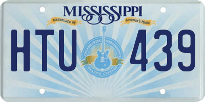 MS license plate HTU439