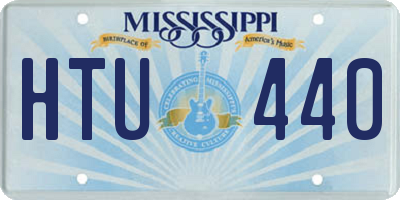 MS license plate HTU440