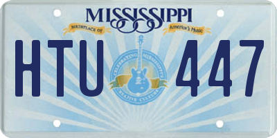 MS license plate HTU447
