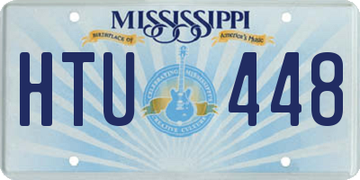 MS license plate HTU448