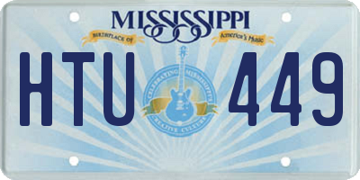 MS license plate HTU449