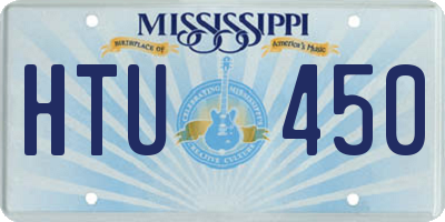 MS license plate HTU450