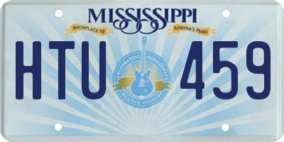 MS license plate HTU459